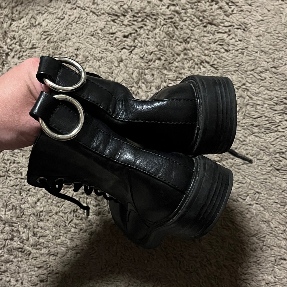 Therapy Black Ankle Boots - Picture 4 of 5